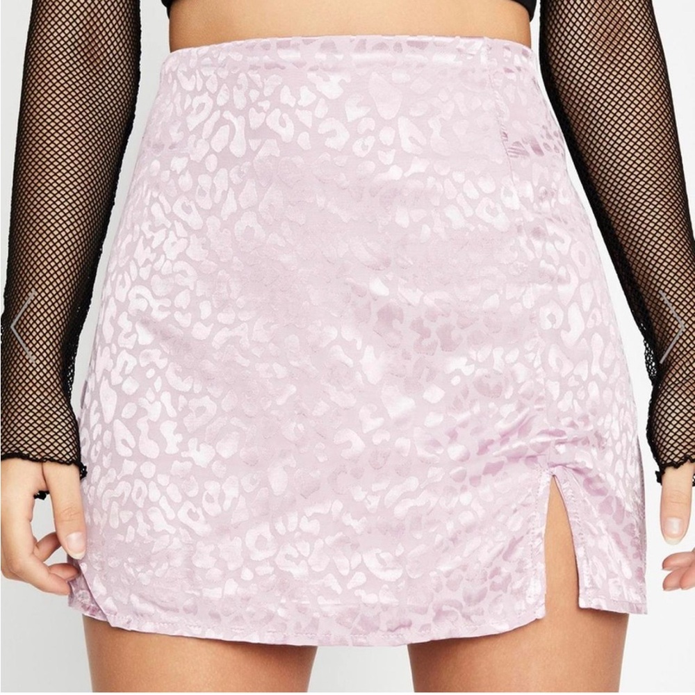 Windsor lilac leopard print mini skirt Size M